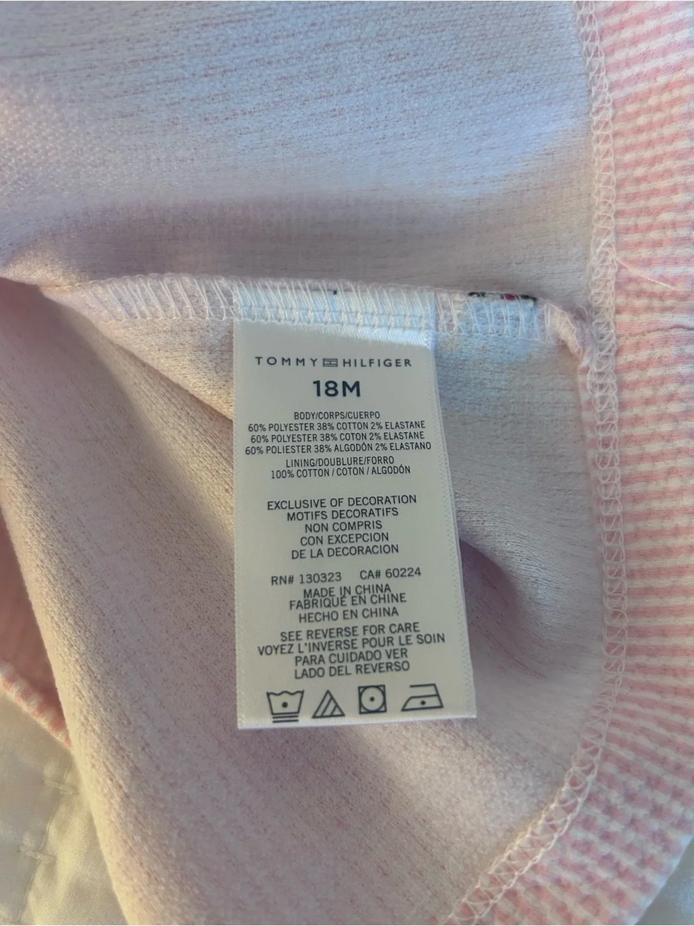 Tommy Hilfiger light pink